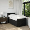 Stella Homewares Box Spring Bed with Mattress Black King Single Fabric