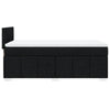 Stella Homewares Box Spring Bed with Mattress Black King Single Fabric