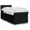 Stella Homewares Box Spring Bed with Mattress Black King Single Fabric