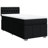 Stella Homewares Box Spring Bed with Mattress Black King Single Fabric