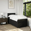 Stella Homewares Box Spring Bed with Mattress Black King Single Fabric