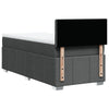 Stella Homewares Box Spring Bed with Mattress Dark Grey King Single Fabric