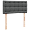 Stella Homewares Box Spring Bed with Mattress Dark Grey King Single Fabric