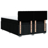 Stella Homewares Box Spring Bed with Mattress Black Double Fabric