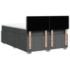 Stella Homewares Box Spring Bed with Mattress Dark Grey Double Fabric