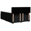 Stella Homewares Box Spring Bed with Mattress Black Queen Fabric