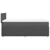 Stella Homewares Box Spring Bed with Mattress Light Grey King Single Fabric