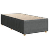 Stella Homewares Box Spring Bed with Mattress Light Grey King Single Fabric