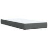Stella Homewares Box Spring Bed with Mattress Light Grey King Single Fabric