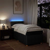 Stella Homewares Box Spring Bed with Mattress Dark Grey King Single Fabric