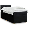 Stella Homewares Box Spring Bed with Mattress Dark Grey King Single Fabric