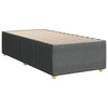 Stella Homewares Box Spring Bed with Mattress Light Grey King Single Fabric