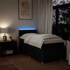 Stella Homewares Box Spring Bed with Mattress Dark Grey King Single Fabric
