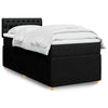 Stella Homewares Box Spring Bed with Mattress Dark Grey King Single Fabric