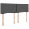 Stella Homewares Box Spring Bed with Mattress Light Grey Double Fabric