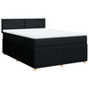 Stella Homewares Box Spring Bed with Mattress Dark Grey Double Fabric