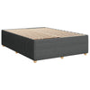 Stella Homewares Box Spring Bed with Mattress Light Grey Queen Fabric