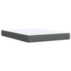 Stella Homewares Box Spring Bed with Mattress Light Grey Queen Fabric