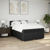 Stella Homewares Box Spring Bed with Mattress Dark Grey Queen Fabric