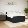 Stella Homewares Box Spring Bed with Mattress Dark Grey Queen Fabric