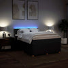 Stella Homewares Box Spring Bed with Mattress Dark Grey Queen Fabric