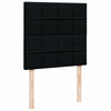 Stella Homewares Box Spring Bed with Mattress Black King Single Fabric