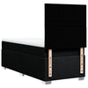 Stella Homewares Box Spring Bed with Mattress Black King Single Fabric