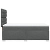 Stella Homewares Box Spring Bed with Mattress Dark Grey King Single Fabric