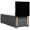 Stella Homewares Box Spring Bed with Mattress Dark Grey King Single Fabric