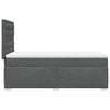 Stella Homewares Box Spring Bed with Mattress Dark Grey King Single Fabric