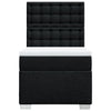 Stella Homewares Box Spring Bed with Mattress Black King Single Fabric