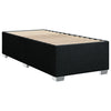 Stella Homewares Box Spring Bed with Mattress Black King Single Fabric