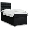Stella Homewares Box Spring Bed with Mattress Black King Single Fabric