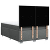 Stella Homewares Box Spring Bed with Mattress Dark Grey Double Fabric