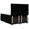 Stella Homewares Box Spring Bed with Mattress Black Queen Fabric