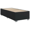 Stella Homewares Box Spring Bed with Mattress Black King Single Faux Leather