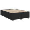 Stella Homewares Box Spring Bed with Mattress Black Double Faux Leather