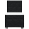 Stella Homewares Box Spring Bed with Mattress Black King Single Velvet