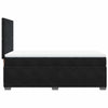 Stella Homewares Box Spring Bed with Mattress Black King Single Velvet