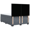 Stella Homewares Box Spring Bed with Mattress Dark Grey Queen Velvet
