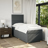 Stella Homewares Box Spring Bed with Mattress Dark Grey King Single Fabric