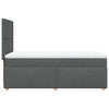 Stella Homewares Box Spring Bed with Mattress Dark Grey King Single Fabric