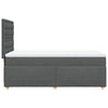 Stella Homewares Box Spring Bed with Mattress Dark Grey King Single Fabric