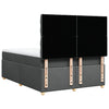 Stella Homewares Box Spring Bed with Mattress Dark Grey Queen Fabric
