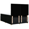 Stella Homewares Box Spring Bed with Mattress Black Queen Fabric