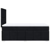 Stella Homewares Box Spring Bed with Mattress Black King Single Fabric