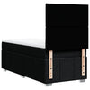 Stella Homewares Box Spring Bed with Mattress Black King Single Fabric