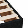 Stella Homewares Box Spring Bed with Mattress Black King Single Fabric