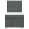 Stella Homewares Box Spring Bed with Mattress Dark Grey King Single Fabric