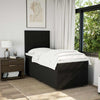 Stella Homewares Box Spring Bed with Mattress Black King Single Fabric
